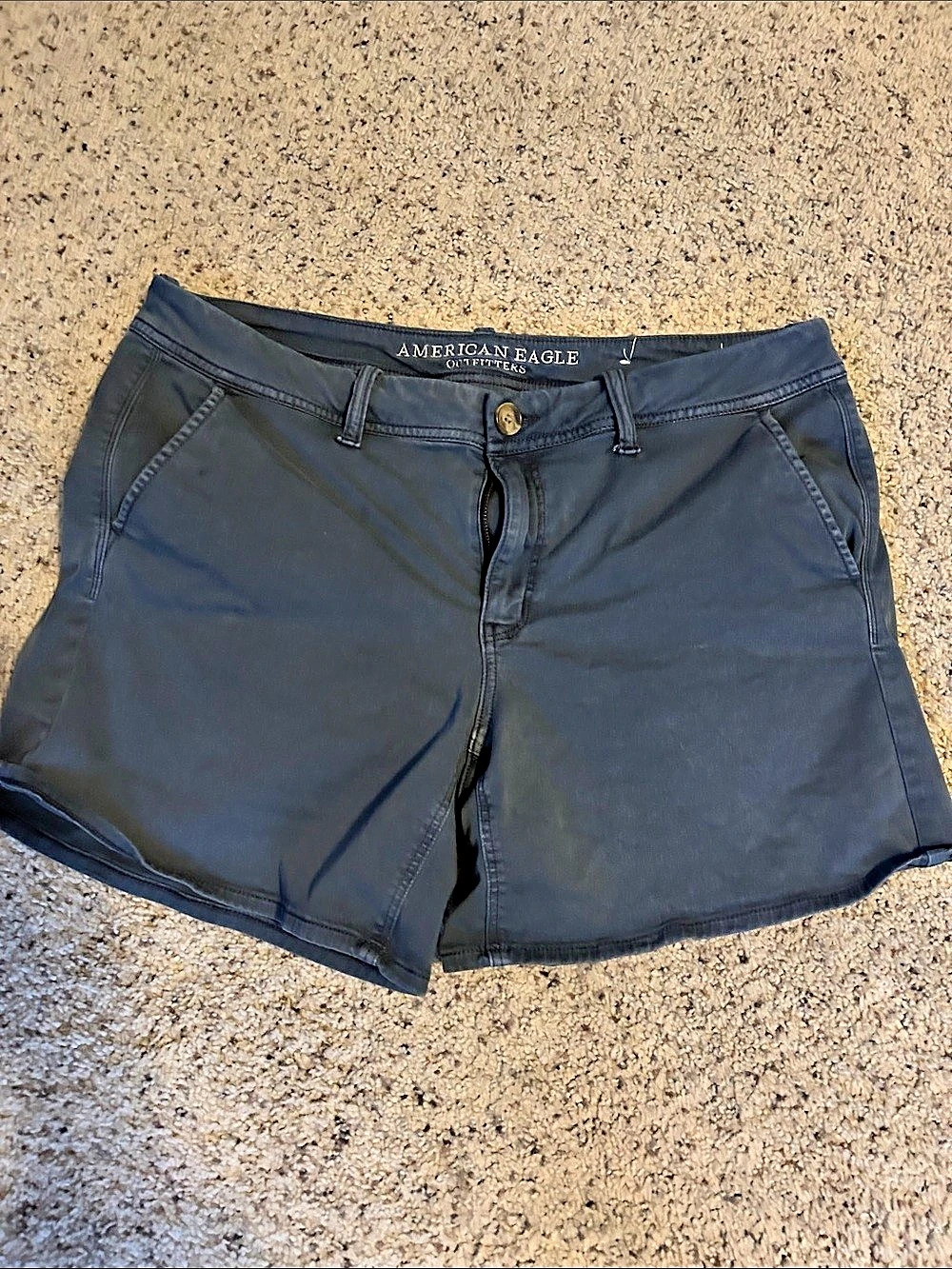 American Eagle High Waist faded blue Shorts Like New